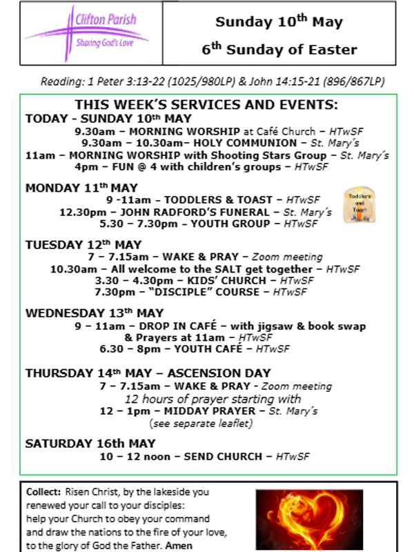 St. Mary's Church News: 10/05/2026
